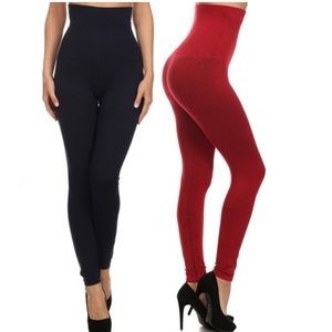 Tummy Control High Waist Leggings Plus Size